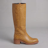 Composed Mid Calf Boots for Women with a Round Toe