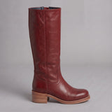 Composed Mid Calf Boots for Women with a Round Toe