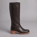 Composed Mid Calf Boots for Women with a Round Toe