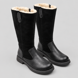 Elegant Women's Knee High Boots with Classic Riding Style and Side Zip