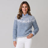Timeless Women's Fair Isle Jumper with Nordic Pattern and Relaxed Fit