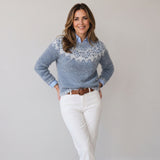 Timeless Women's Fair Isle Jumper with Nordic Pattern and Relaxed Fit
