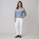 Timeless Women's Fair Isle Jumper with Nordic Pattern and Relaxed Fit