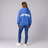 Effortless Unisex Printed Hoodie with Relaxed Shape and Bold Lettering