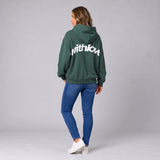 Effortless Unisex Printed Hoodie with Relaxed Shape and Bold Lettering