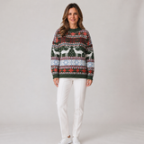 Cosy Women's Christmas Jumper with Classic Fair Isle Inspired Pattern