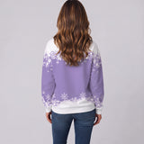 Playful Women's Christmas Jumper Featuring a Festive Snowman Print