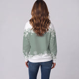 Playful Women's Christmas Jumper Featuring a Festive Snowman Print
