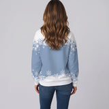 Playful Women's Christmas Jumper Featuring a Festive Snowman Print