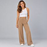 Contemporary Women’s Wide Leg Trousers with a High Waistline