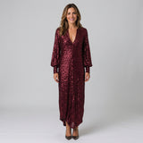 Striking Maxi Dress with Sparkling Detail and Relaxed Silhouette