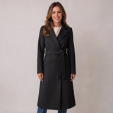 Women's belted coat in a full-length cut by Ivy & Co, image 2 of 5