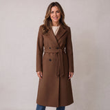 Women's belted coat in a full-length cut by Ivy & Co, image 3 of 5