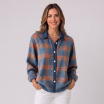 Women's checked cardigan in a relaxed cut by Ivy & Co, image 1 of 7