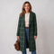 Women's checked coat with notch lapels by Ivy & Co, image 2 of 2