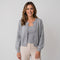 Women's cropped round-neck cardigan with a button front by Ivy & Co, image 6 of 11