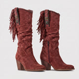 Women's western boots with fringe trim by Ivy & Co, image 1 of 4