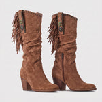 Women's western boots with fringe trim by Ivy & Co, image 2 of 4