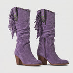 Women's western boots with fringe trim by Ivy & Co, image 4 of 4
