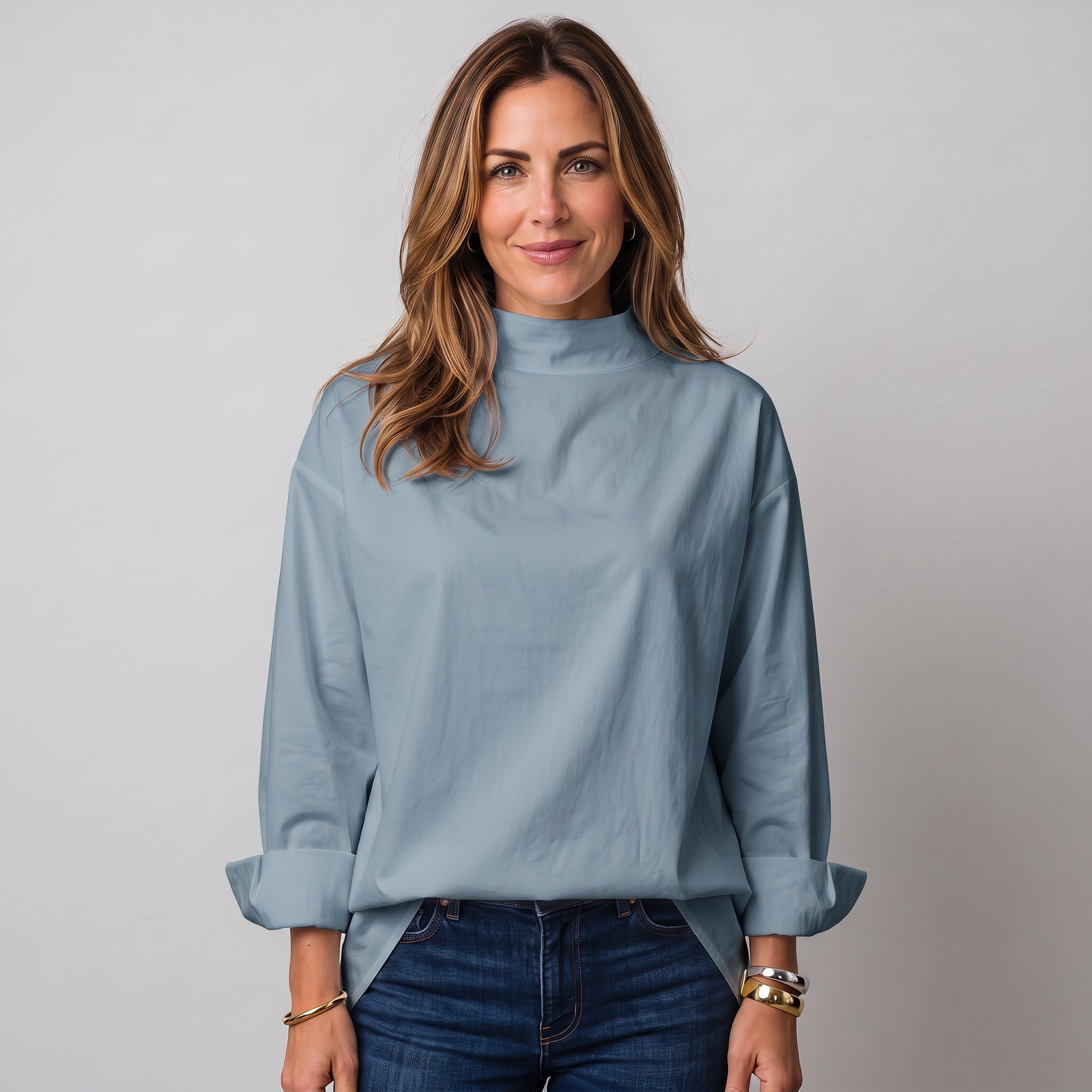 Women's high-neck jumper with long sleeves by Ivy & Co, image 2 of 3