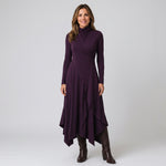 Women's high-neck maxi dress with long sleeves by Ivy & Co, image 1 of 5