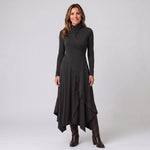 Women's high-neck maxi dress with long sleeves by Ivy & Co, image 2 of 5