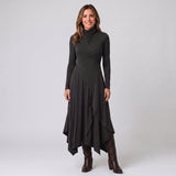 Women's high-neck maxi dress with long sleeves by Ivy & Co, image 2 of 5