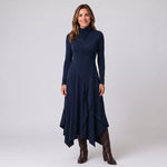Women's high-neck maxi dress with long sleeves by Ivy & Co, image 4 of 5