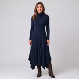 Women's high-neck maxi dress with long sleeves by Ivy & Co, image 4 of 5