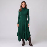 Women's high-neck maxi dress with long sleeves by Ivy & Co, image 5 of 5