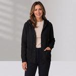 Women's hooded rib-knit cardigan by Ivy & Co, image 3 of 3