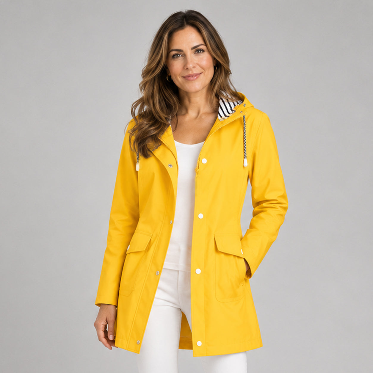 Women's hooded jacket with a full-length zip by Ivy & Co, image 1 of 6
