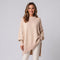 Women's draped jumper with a round neck and asymmetric hem by Ivy & Co, image 13 of 18