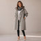 Women's long loose coat with a button front by Ivy & Co, image 4 of 6