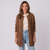 Women's long open-front cardigan by Ivy & Co, image 3 of 7