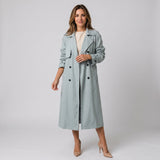 Women's long trench coat by Ivy & Co, image 1 of 6