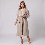 Women's long trench coat by Ivy & Co, image 4 of 6
