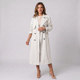 Women's long trench coat by Ivy & Co, image 5 of 6