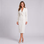 Women's tailored blazer midi dress with a notched lapel by Ivy & Co, image 1 of 4