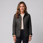 Women's quilted jacket with a collar and long sleeves by Ivy & Co, image 4 of 4