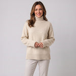 Women's roll-neck jumper in a relaxed fit by Ivy & Co, image 1 of 3