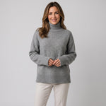 Women's roll-neck jumper in a relaxed fit by Ivy & Co, image 2 of 3