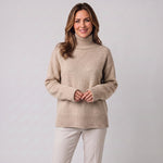 Women's roll-neck jumper in a relaxed fit by Ivy & Co, image 3 of 3