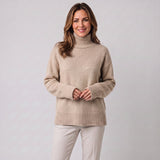 Women's roll-neck jumper in a relaxed fit by Ivy & Co, image 3 of 3