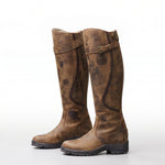 Women's knee high riding boots with a buckle strap by Ivy & Co, image 10 of 11