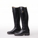 Women's knee high riding boots with a buckle strap by Ivy & Co, image 11 of 11
