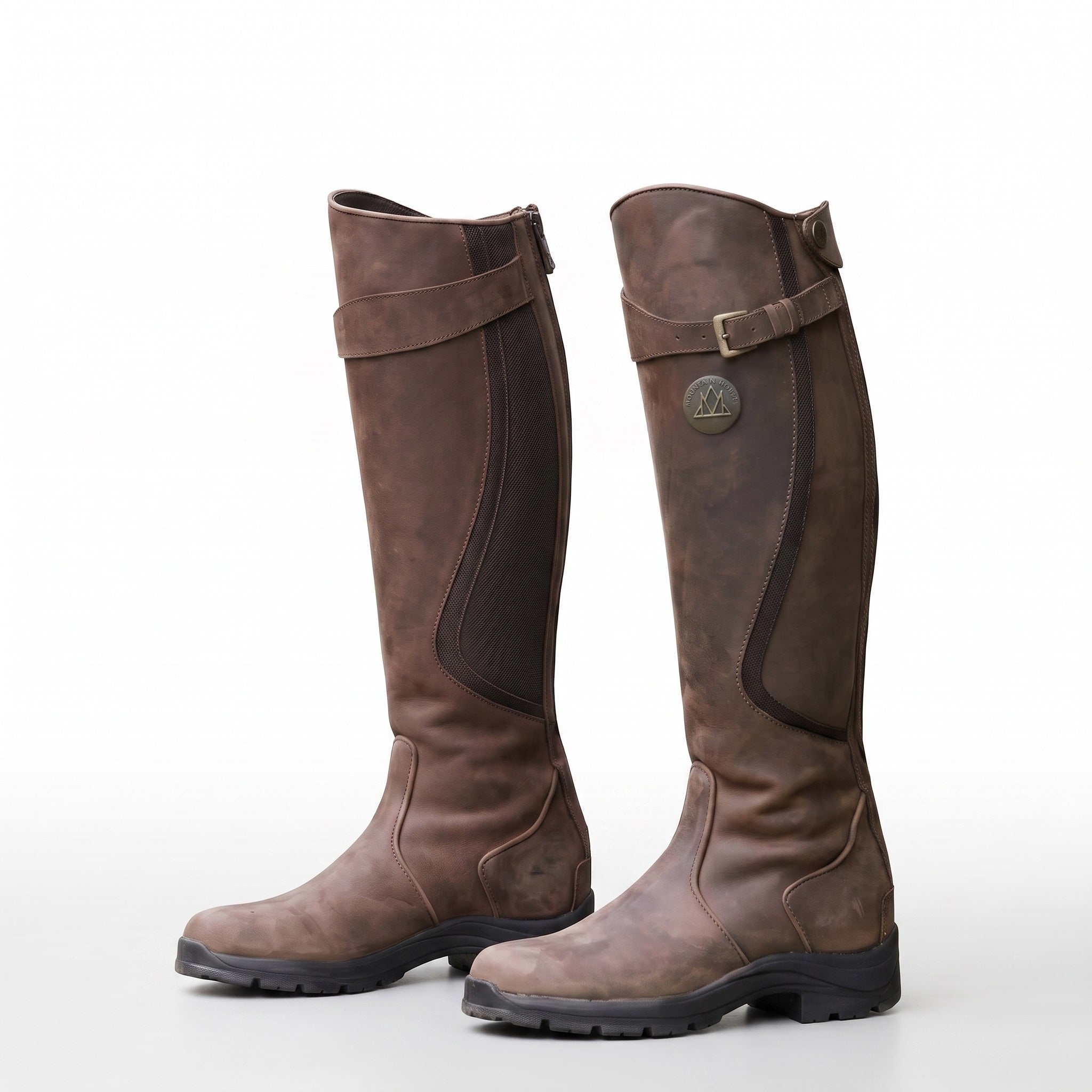 Women's knee high riding boots with a buckle strap by Ivy & Co, image 7 of 11