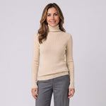 Women's fine knit roll neck jumper by Ivy & Co, image 1 of 8