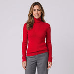 Women's fine knit roll neck jumper by Ivy & Co, image 5 of 8