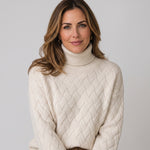 Women's roll neck jumper with long sleeves by Ivy & Co, image 1 of 2